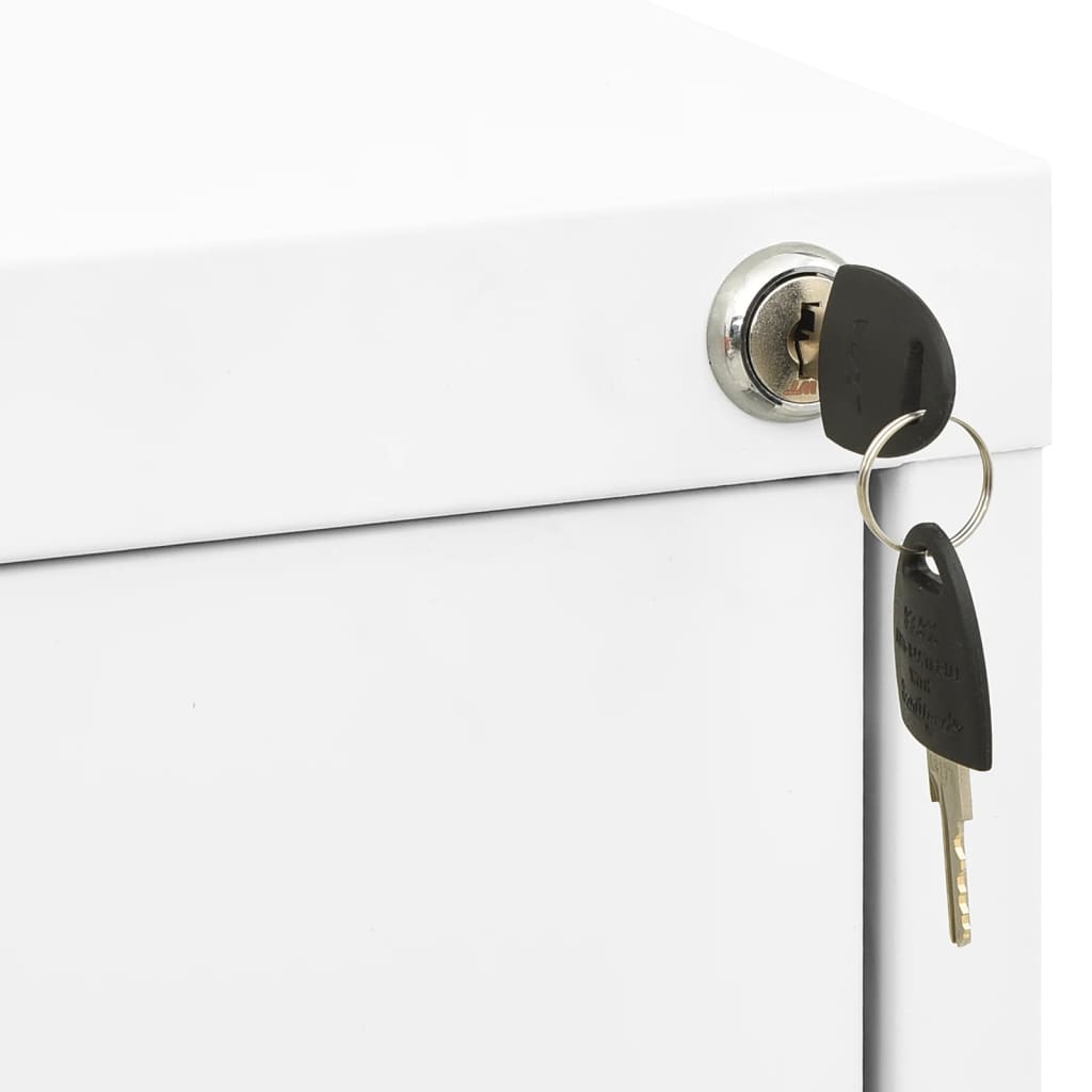 Filing Cabinet | White | Steel | Large | Filing Cabinet | Rectangular