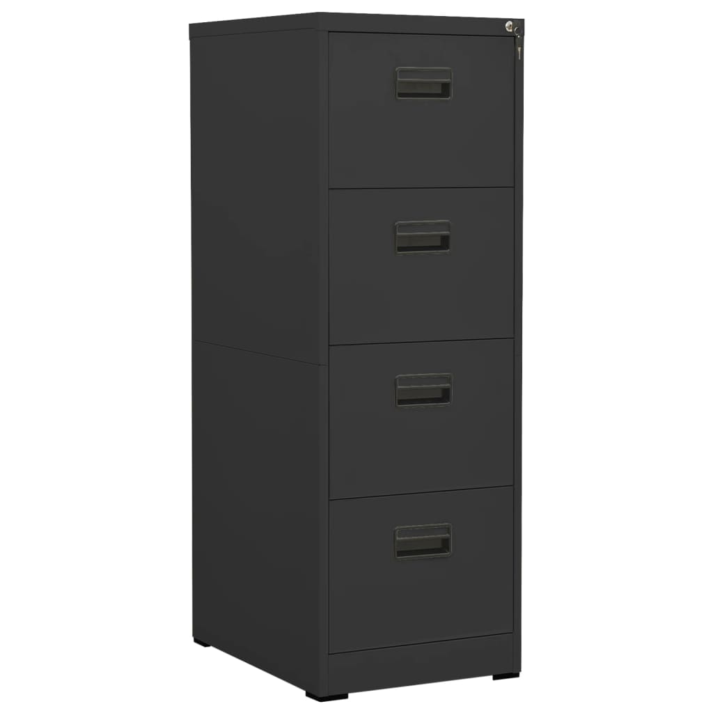 Filing Cabinet | Anthracite | Steel | Medium | Locks | Filing Cabinet