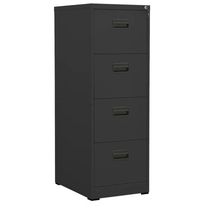 Filing Cabinet | Anthracite | Steel | Medium | Locks | Filing Cabinet