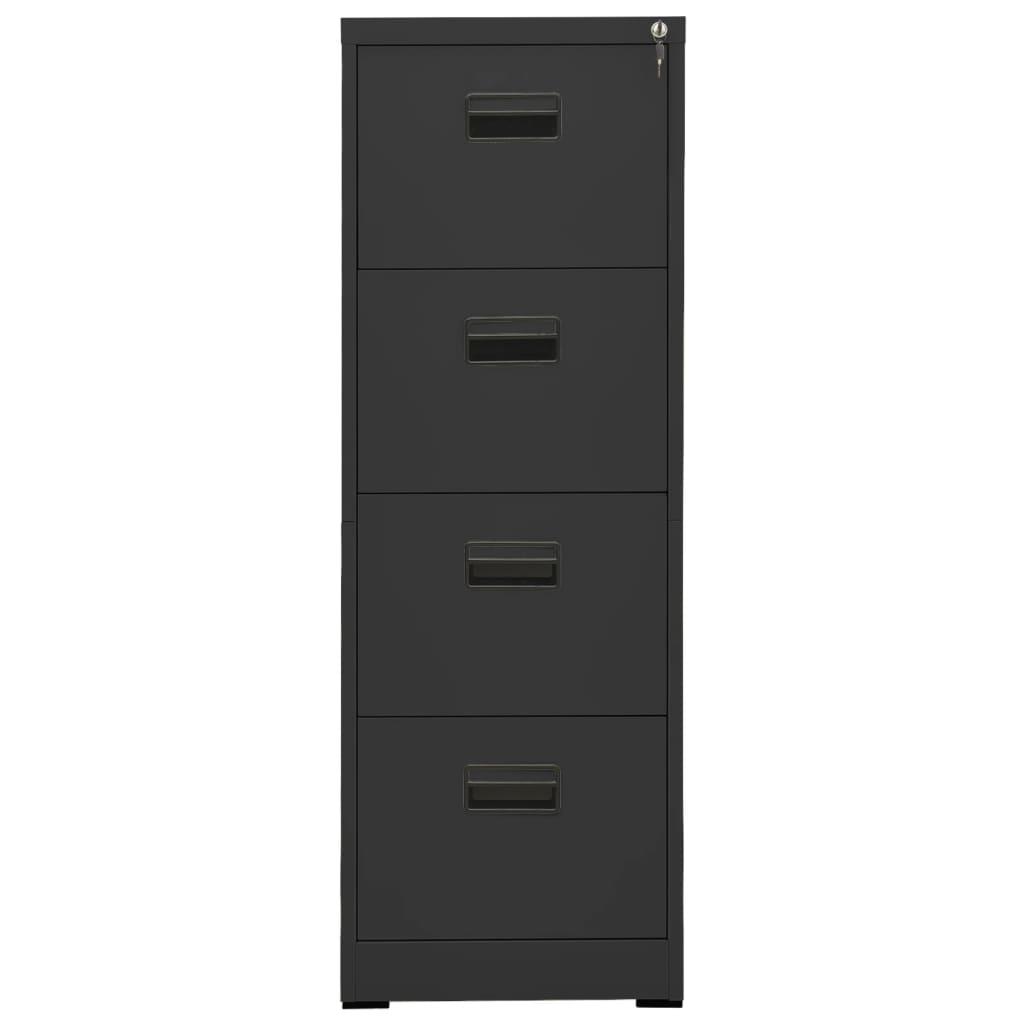 Filing Cabinet | Anthracite | Steel | Medium | Locks | Filing Cabinet