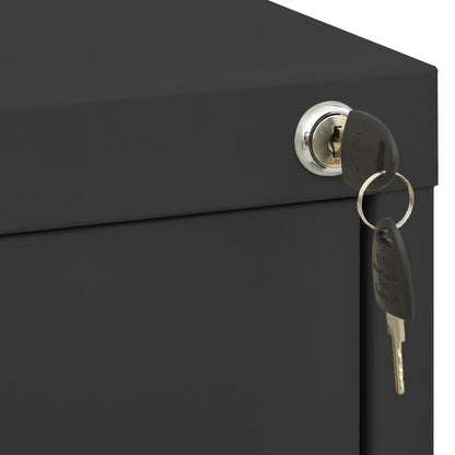 Filing Cabinet | Anthracite | Steel | Medium | Locks | Filing Cabinet