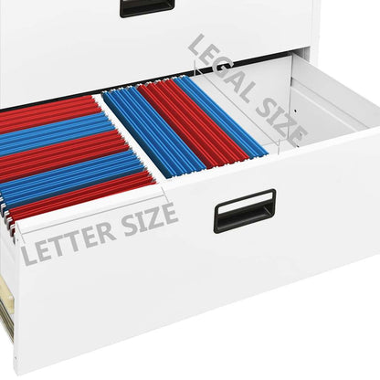 Filing Cabinet White 90x46x72.5 cm Steel