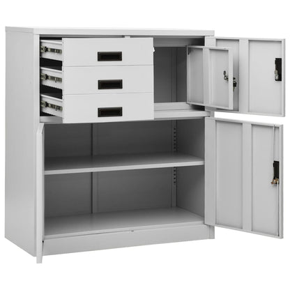 Office Cabinet | Light grey | Steel | Medium | Office Cabinets