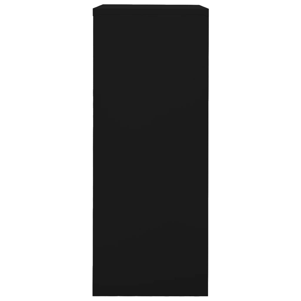 Office Cabinet Black 90x40x102 cm Steel
