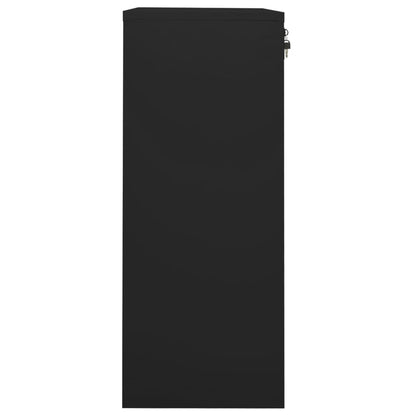 Office Cabinet | Black | Steel | Medium | Height-Adjustable Shelves