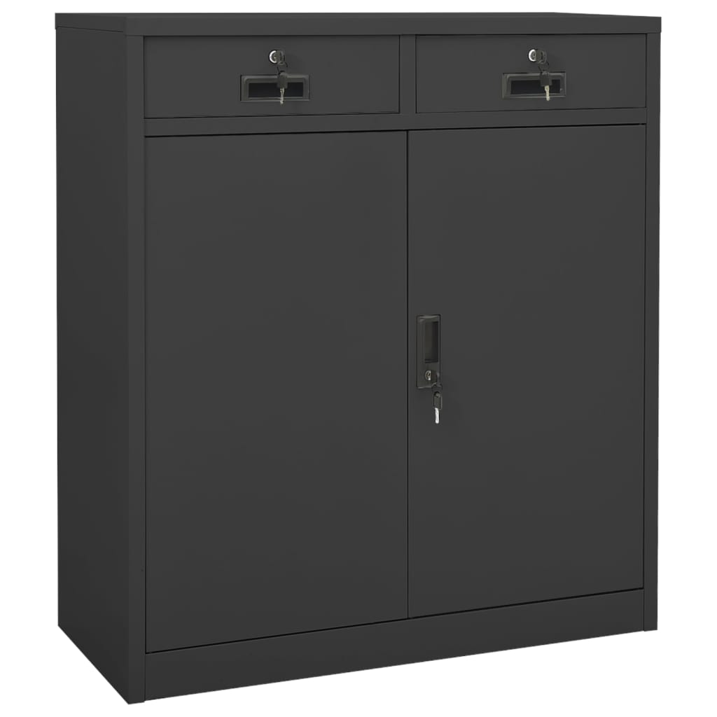 Office Cabinet | Anthracite | Steel | Medium | Locks | Office Cabinet