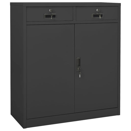 Office Cabinet | Anthracite | Steel | Medium | Locks | Office Cabinet