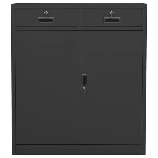 Office Cabinet | Anthracite | Steel | Medium | Locks | Office Cabinet