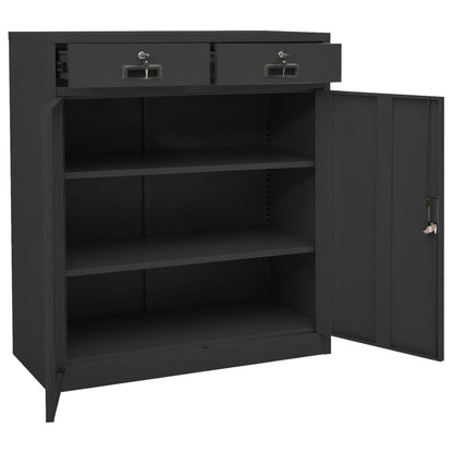 Office Cabinet | Anthracite | Steel | Medium | Locks | Office Cabinet