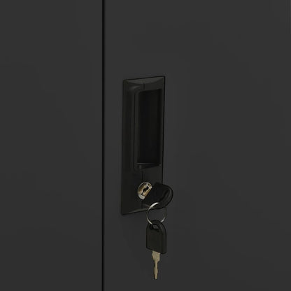 Office Cabinet | Anthracite | Steel | Medium | Locks | Office Cabinet