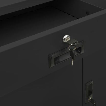 Office Cabinet | Anthracite | Steel | Medium | Locks | Office Cabinet