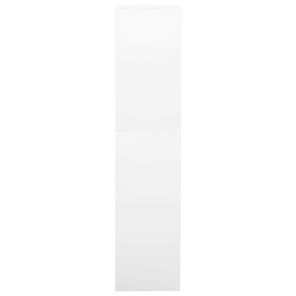 Office Cabinet White 90x40x180 cm Steel