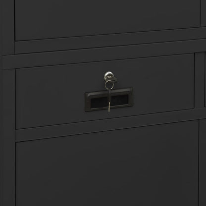 Office Cabinet Anthracite 90x40x180 cm Steel
