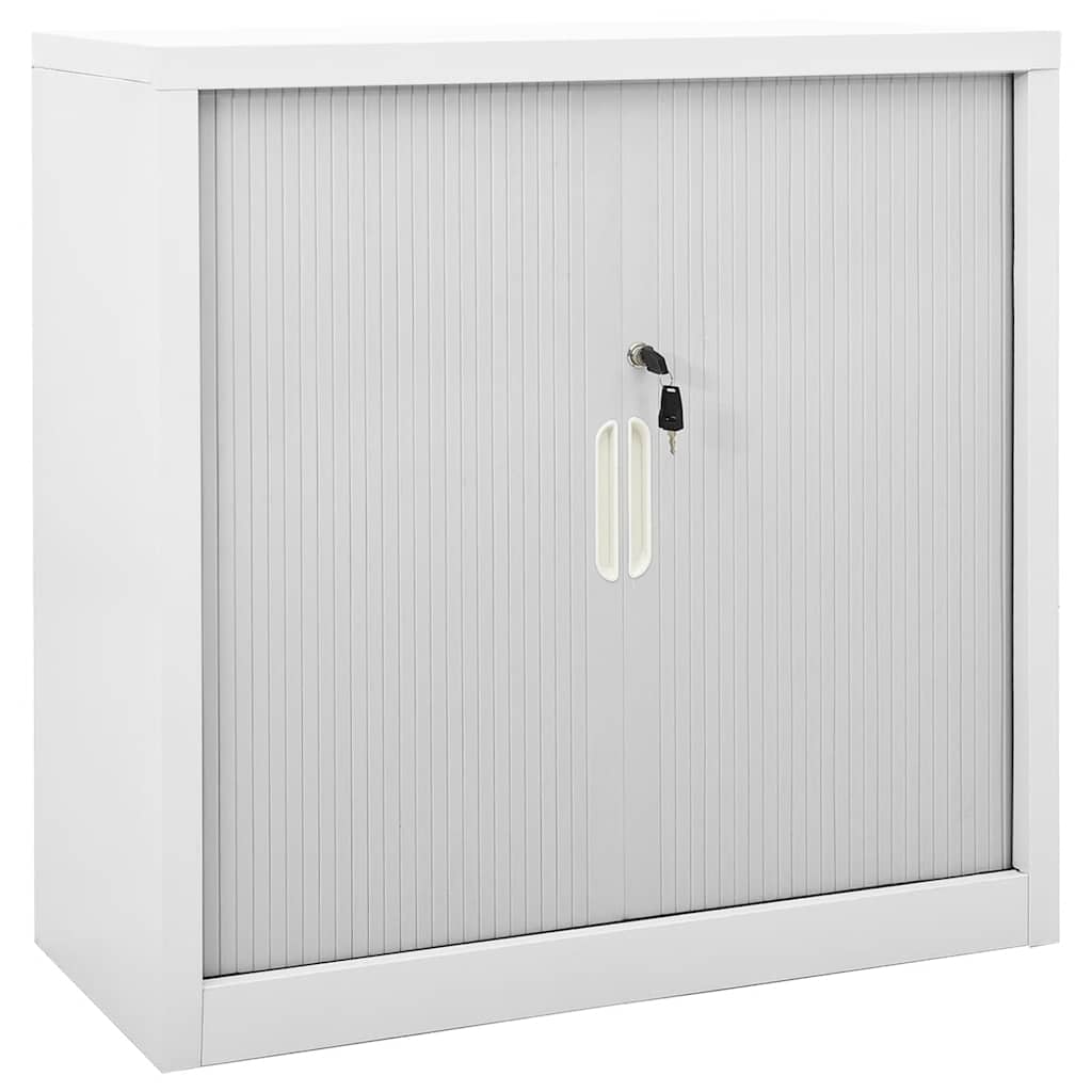 Grey Sliding Door Cabinet | Steel | Medium