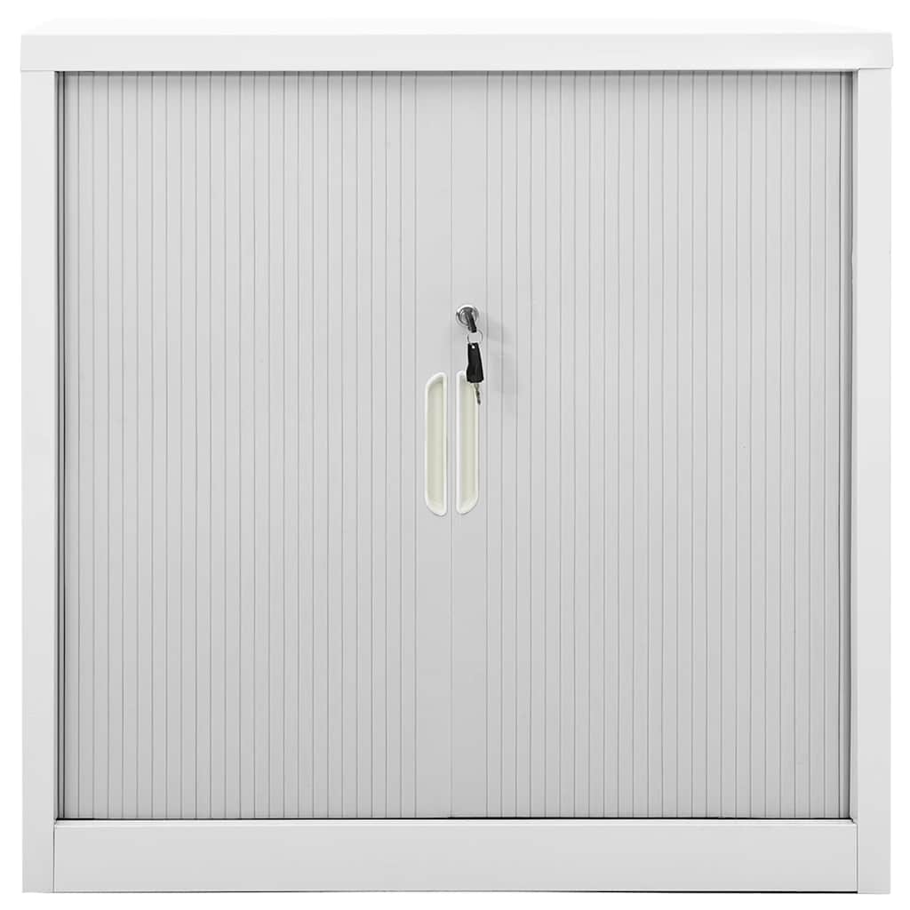 Grey Sliding Door Cabinet | Steel | Medium