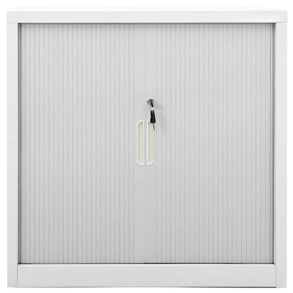 Grey Sliding Door Cabinet | Steel | Medium