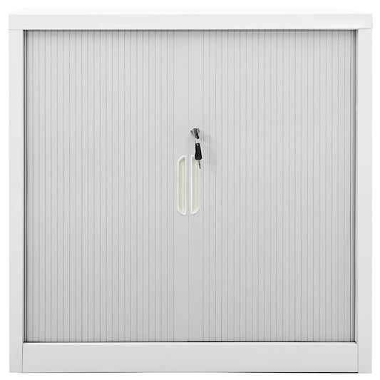 Grey Sliding Door Cabinet | Steel | Medium