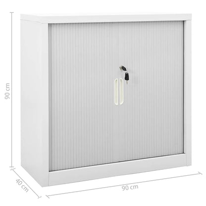 Grey Sliding Door Cabinet | Steel | Medium