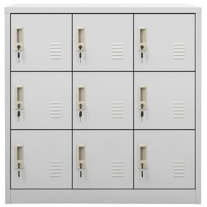 Locker Cabinet Light Grey 90x45x92.5 cm Steel