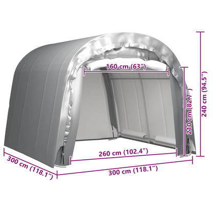 Storage Tent 300x300 cm Steel Grey