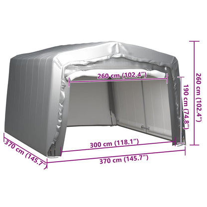 Storage Tent 370x370 cm Steel Grey