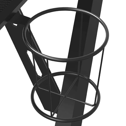 Gaming Desk with Y Shape Legs Black 90x60x75 cm