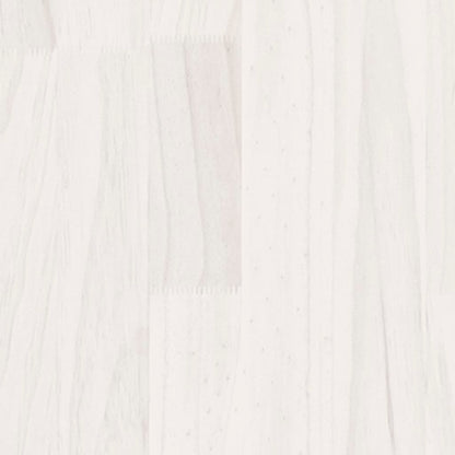 2-Tier Book Cabinet White 40x30x70 cm Solid Pine Wood