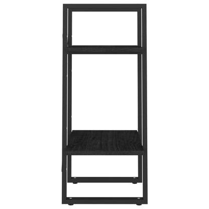 Book Cabinet | Black | Solid pine wood, metal | Small | Book Cabinet