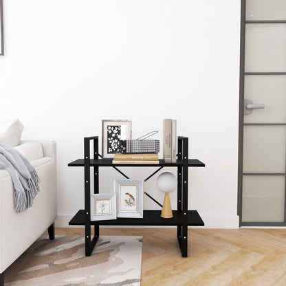 Book Cabinet | Black | Solid pine wood, metal | Medium | Book Cabinet