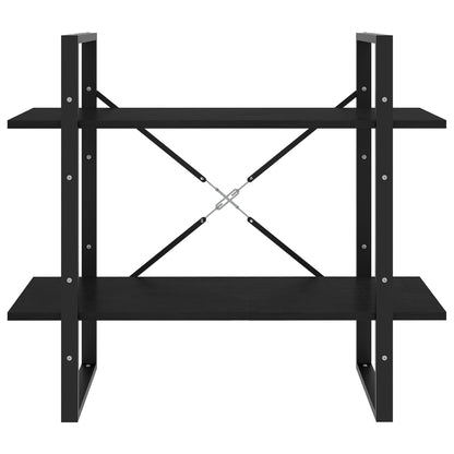Book Cabinet | Black | Solid pine wood, metal | Medium | Book Cabinet