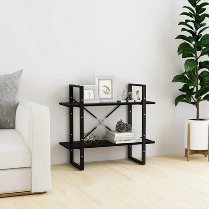 Book Cabinet | Black | Solid pine wood, metal | Medium | Book Cabinet