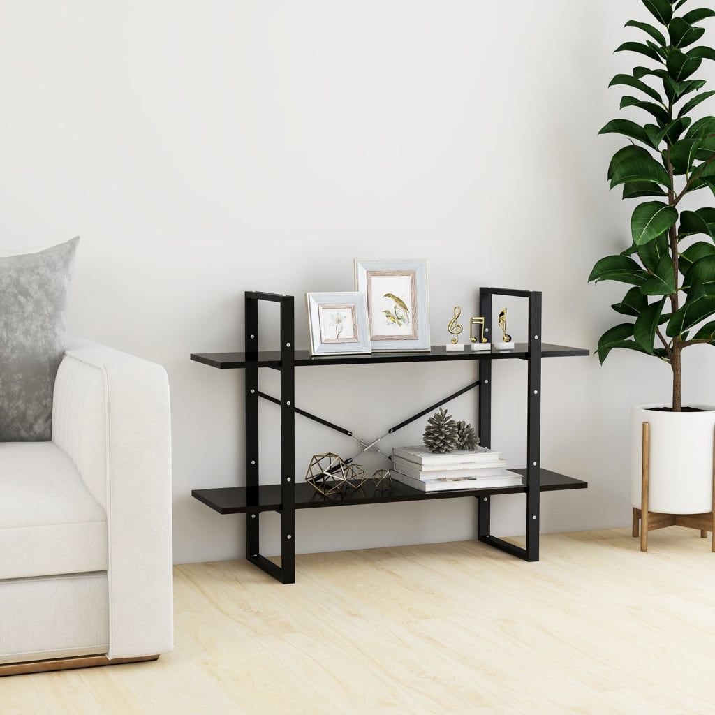 Book Cabinet | Black | Engineered wood | 100 x 30 x 70 cm | Book Cabinet