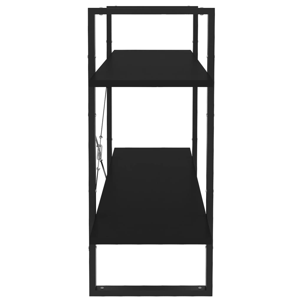 Book Cabinet | Black | Engineered wood | 100 x 30 x 70 cm | Book Cabinet