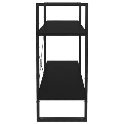 Book Cabinet | Black | Engineered wood | 100 x 30 x 70 cm | Book Cabinet