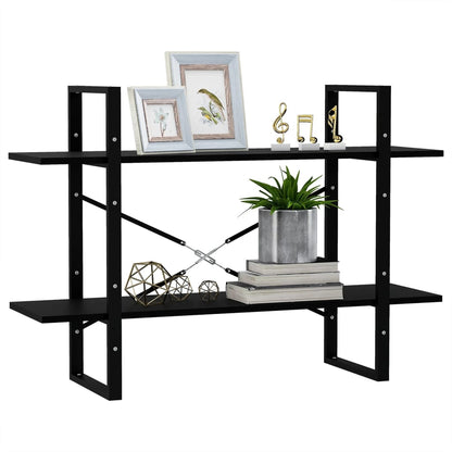 Book Cabinet | Black | Solid Pine Wood, Metal | Medium | Book Cabinet