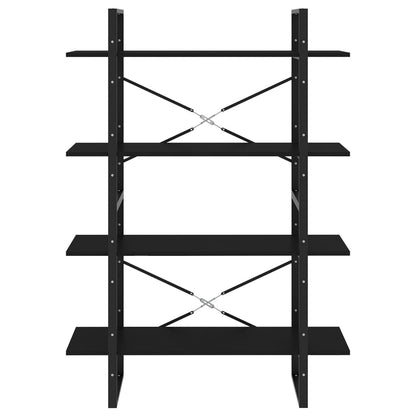 Book Cabinet | Black | Engineered wood, Metal | 100x30x140 cm