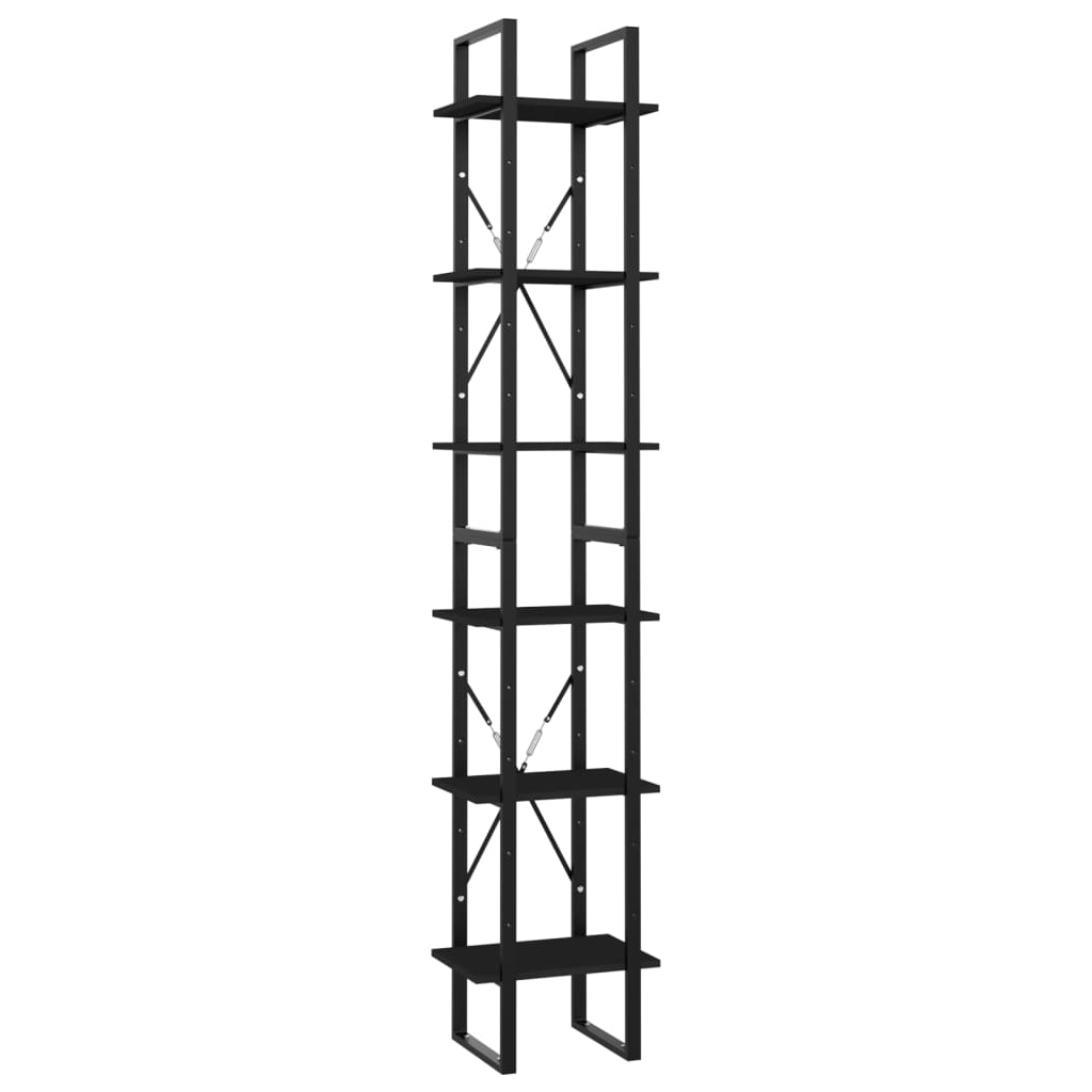 Book Cabinet | Black | Engineered wood | Tall | Book Cabinet