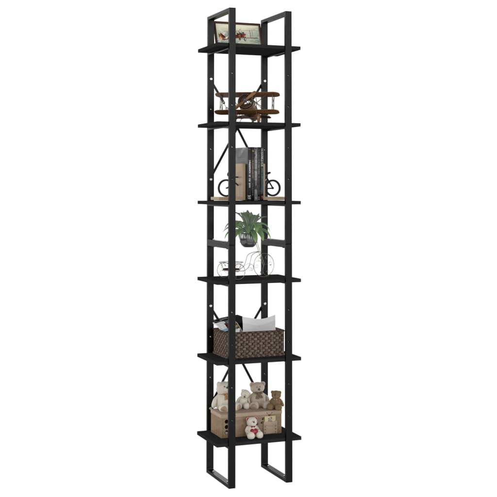 Book Cabinet | Black | Engineered wood | Tall | Book Cabinet