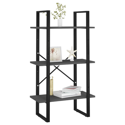 Storage Shelf Grey 60x30x105 cm Engineered Wood