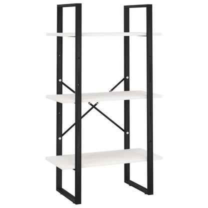 Storage Shelf White 60x30x105 cm Solid Pine Wood
