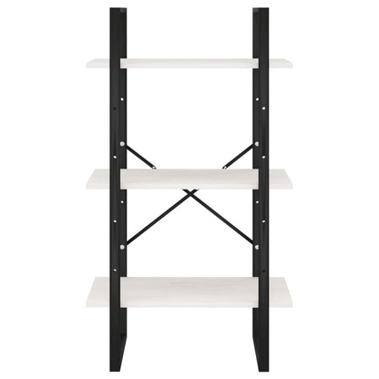 Storage Shelf White 60x30x105 cm Solid Pine Wood