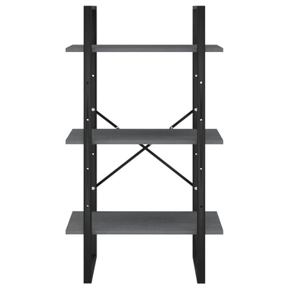 Storage Shelf Grey 60x30x105 cm Solid Pine Wood