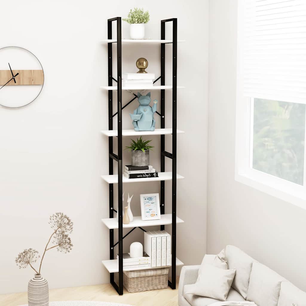 Storage Shelf White 60x30x210 cm Solid Wood Pine