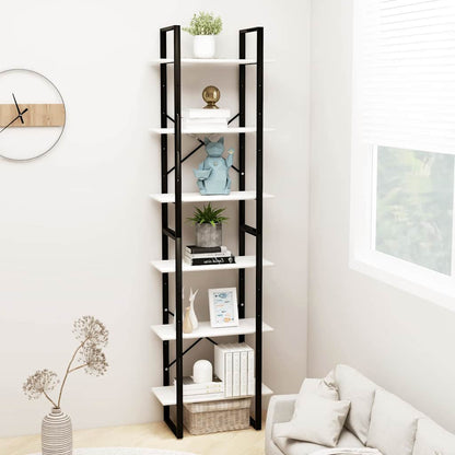 Storage Shelf White 60x30x210 cm Solid Wood Pine