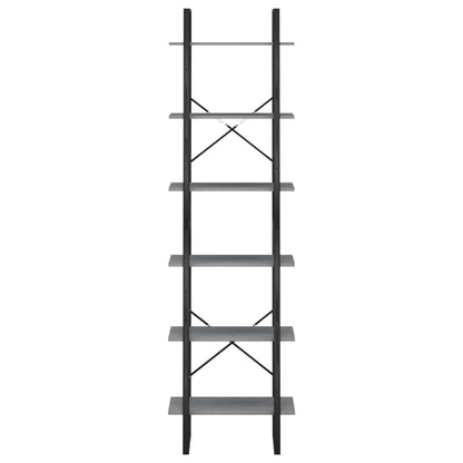 Storage Shelf Grey 60x30x210 cm Solid Wood Pine