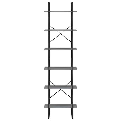 Storage Shelf Grey 60x30x210 cm Solid Wood Pine