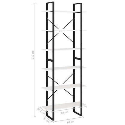806543 vidaXL High Cabinet White 80x30x210 cm Solid Wood Pine
