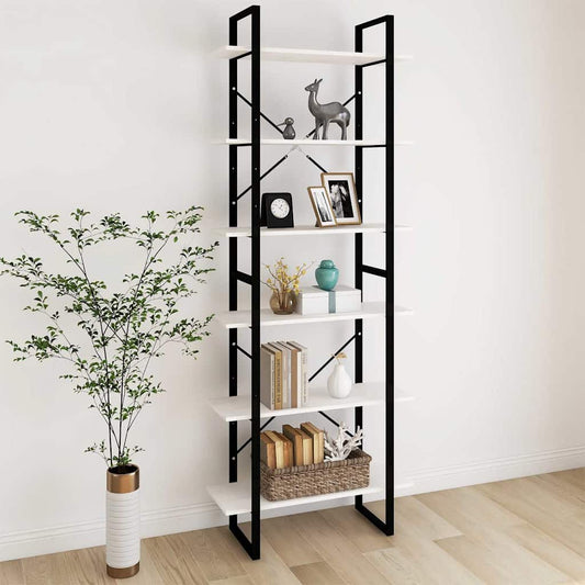 806543 vidaXL High Cabinet White 80x30x210 cm Solid Wood Pine