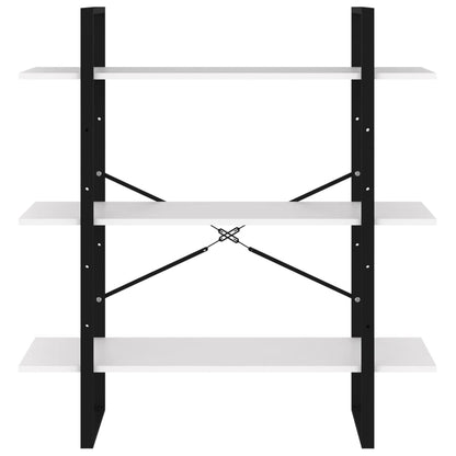 Book Cabinet White 100x30x105 cm Engineered Wood