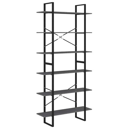 806564 vidaXL High Cabinet Grey 100x30x210 cm Solid Wood Pine